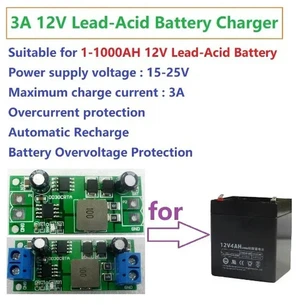 12V 3A 1-1000AH Lead-Acid Dedicated Charger Module Board for UPS Car Solar energy Charging For Board Module 12V 3A 1-1000AH Lead-Acid Dedicated Charger Module Board for UPS Car Solar energy Charging For Board Module