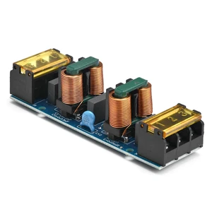 Power Filter EMI High-frequency Two-stage Power Low-pass Filter Board For Power Amplifier PCB Copper Electrical Filter 25A Power Filter EMI High-frequency Two-stage Power Low-pass Filter Board For Power Amplifier PCB Copper Electrical Filter 25A