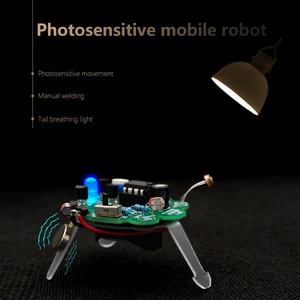 ligent Robot Follows The Light Source To Move Led Light Chaser Robot DIY Robot Toy Photosensitive Sensor Mobile Robot Part ligent Robot Follows The Light Source To Move Led Light Chaser Robot DIY Robot Toy Photosensitive Sensor Mobile Robot Part