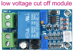 12V Low Voltage Auto Cut off Automatic Switch Recovery Protection Board Undervoltage Switch Module Charging Controller 12V Low Voltage Auto Cut off Automatic Switch Recovery Protection Board Undervoltage Switch Module Charging Controller