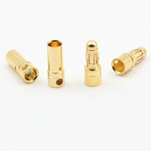10PCS 5Pairs 3.5mm Gold Plated Male&Female Bullet Banana Plug Connector for ESC 10PCS 5Pairs 3.5mm Gold Plated Male&Female Bullet Banana Plug Connector for ESC