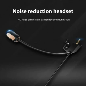 Gaming Headset Microphone Mic 3.5mm Plug Detachable Gaming Boom Microphone Noise Cancelling Gaming Boom Mic for QC35/QC45 Gaming Headset Microphone Mic 3.5mm Plug Detachable Gaming Boom Microphone Noise Cancelling Gaming Boom Mic for QC35/QC45