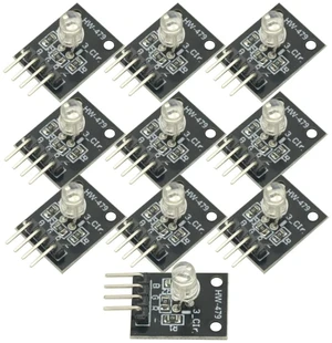 10pcs 4Pin RGB Module KY-016 Three Colors 3 Color RGB LED Sensor Module for MCU AVR PIC Raspberry 10pcs 4Pin RGB Module KY-016 Three Colors 3 Color RGB LED Sensor Module for MCU AVR PIC Raspberry