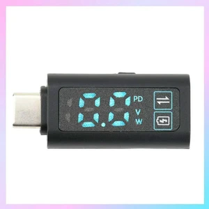 Digital Display Converter Type-C Digital Voltmeter DC 5-24V For Data Transmission And Charging Blue Words Digital Display Converter Type-C Digital Voltmeter DC 5-24V For Data Transmission And Charging Blue Words