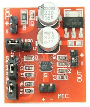 MAX9814 Electret Microphone Amplifier Board Module With AGC Function DC 3.6-12V MAX9814 Electret Microphone Amplifier Board Module With AGC Function DC 3.6-12V