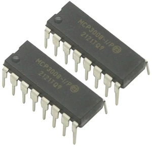 1PCS MCP3008-I/P Mcp3008 8-Channel 10-Bit ADC with SPI Interface A/D Converters for Mcp3008 Chip Raspberry Pi 1PCS MCP3008-I/P Mcp3008 8-Channel 10-Bit ADC with SPI Interface A/D Converters for Mcp3008 Chip Raspberry Pi