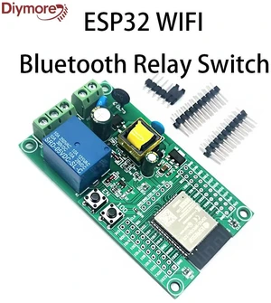 AC90-250V ESP32 Bluetooth Single Relay Switch Module Board ESP32 Development Board 4M Byte Flash I/O UART Download Port AC90-250V ESP32 Bluetooth Single Relay Switch Module Board ESP32 Development Board 4M Byte Flash I/O UART Download Port