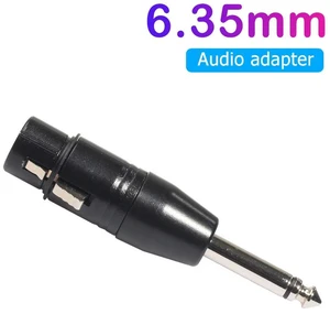 3Pin XLR Female to 6.35mm Male Mono Plug-In Audio Conversion Locking Adapter 3Pin XLR Female to 6.35mm Male Mono Plug-In Audio Conversion Locking Adapter