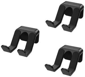 3 Pcs Controller Stand For Wall Gamepad Holder For PS5 PS4 One Switch Pro Adhesive/Screws Wall Mounted Black Hanger 3 Pcs Controller Stand For Wall Gamepad Holder For PS5 PS4 One Switch Pro Adhesive/Screws Wall Mounted Black Hanger