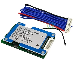 10S 42V 15A BMS Polymer Cell Lithium Protection Board With Balance Built-in Temperature Control 10S 42V 15A BMS Polymer Cell Lithium Protection Board With Balance Built-in Temperature Control