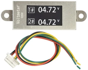 DualChannel OLED Digital Voltmeter, DC 030V High Precision Voltage Measuring Module, ±0.009 Accuracy, 530V Powered DualChannel OLED Digital Voltmeter, DC 030V High Precision Voltage Measuring Module, ±0.009 Accuracy, 530V Powered
