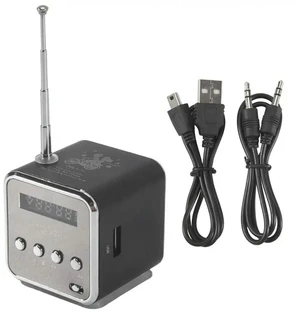 TD-V26 Digital Mini Fm Radio Receiver LED Loudspeaker Speaker MP3 Support SD/TF Card TD-V26 Digital Mini Fm Radio Receiver LED Loudspeaker Speaker MP3 Support SD/TF Card