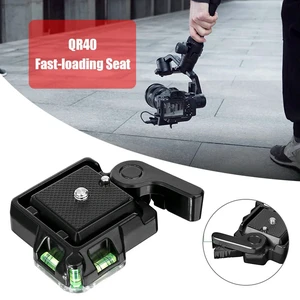 QR40 Camcorder Tripod Ball Head Aluminum Alloy Quick Release Plate for DSLR Cam Two-level Routes Get the Best Perspective QR40 Camcorder Tripod Ball Head Aluminum Alloy Quick Release Plate for DSLR Cam Two-level Routes Get the Best Perspective