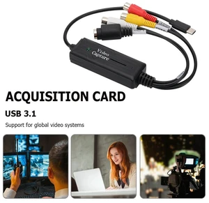 USB 3.1 Easy Cap Video Audio Converter 1 Channel Type-C DVD Audio Capture Adapter Card Video Capture Converter for Capture Video USB 3.1 Easy Cap Video Audio Converter 1 Channel Type-C DVD Audio Capture Adapter Card Video Capture Converter for Capture Video