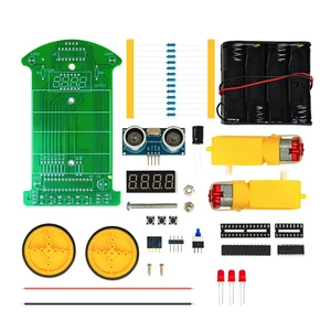 DC 5V Ultrasonic Ranging Obstacle Avoidance Car Microcontroller ligent Car Programming DIY Welding Kit DC 5V Ultrasonic Ranging Obstacle Avoidance Car Microcontroller ligent Car Programming DIY Welding Kit