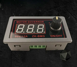 DC 9-60V 12v 24v 36V 48V 12A DC Motor Controller PWM Adjustable Speed Digital display encoder duty ratio frequency ZK-BMG