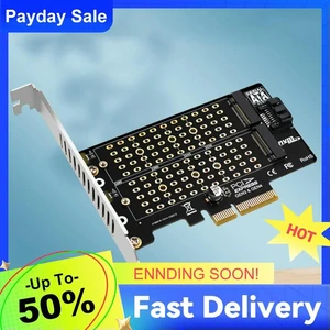 Transfer Expansion Card Dual-Bay Mini SATA Converter 32Gbps Transmission Speed PCI Expansion Card for M.2 NVMe NGFF Transfer Expansion Card Dual-Bay Mini SATA Converter 32Gbps Transmission Speed PCI Expansion Card for M.2 NVMe NGFF