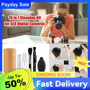 19pcs Camera Cleaner Kit Dust Cleaner Camera Cleaning Lens Pen Brush Kit Camera Cleaning Cloth for Mobile PC 19pcs Camera Cleaner Kit Dust Cleaner Camera Cleaning Lens Pen Brush Kit Camera Cleaning Cloth for Mobile PC