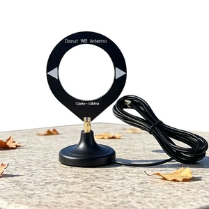 Magnetic Loop Antenna with Low Impedance Converter SDR Mini Circle Antenna for All Model Radios Walkie Talkies SDR Stations Magnetic Loop Antenna with Low Impedance Converter SDR Mini Circle Antenna for All Model Radios Walkie Talkies SDR Stations