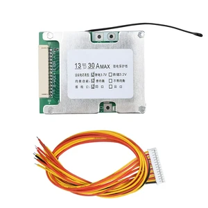 13S 48V 30A Li-ion Protection Board BMS Same Port With Equalization For E-bike Circuit Protection Module 13S 48V 30A Li-ion Protection Board BMS Same Port With Equalization For E-bike Circuit Protection Module