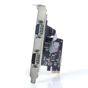 PCIe Serial Card Replacement PCI-Express to Dual Serial Ports RS232 Interface Expansion Card for Linux PCIe Serial Card Replacement PCI-Express to Dual Serial Ports RS232 Interface Expansion Card for Linux