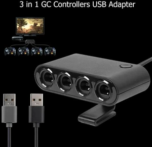 3 in 1 GC Controller Adapter Fit for Nintend Switch Wiiu/PC Gamepad Converter 3 in 1 GC Controller Adapter Fit for Nintend Switch Wiiu/PC Gamepad Converter
