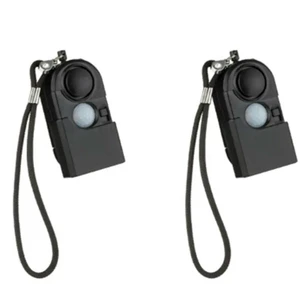 2 Piece Camping Travel Mini PIR Infrared Motion Sensor Black Plastic 120DB Home Security 2 Piece Camping Travel Mini PIR Infrared Motion Sensor Black Plastic 120DB Home Security