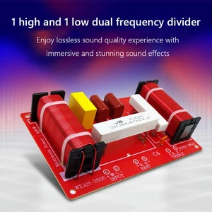 400W Audio Filter Crossover Module Treble Bass 2 Ways Speakers Filter Frequency Divider High Power for Stage Speaker Upgrade 400W Audio Filter Crossover Module Treble Bass 2 Ways Speakers Filter Frequency Divider High Power for Stage Speaker Upgrade