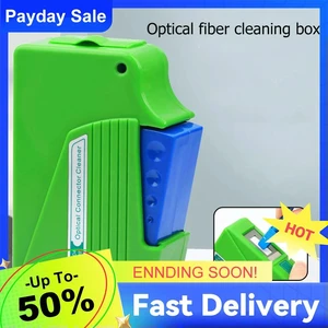 Pigtail Fiber Optical Connector Optical Fiber End Face Cleaning Box Fiber Wiping Tool for SC FC ST MU LC MPO MT MTRJ Pigtail Fiber Optical Connector Optical Fiber End Face Cleaning Box Fiber Wiping Tool for SC FC ST MU LC MPO MT MTRJ