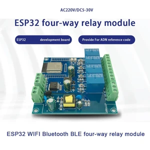 ESP32 Relay Development Board AC / DC Power Supply Bluetooth BLE 4 Channel Relay ESP32 Module ESP32 Relay Development Board AC / DC Power Supply Bluetooth BLE 4 Channel Relay ESP32 Module