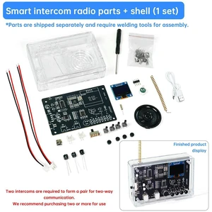 Micro USB Intercom FM Radio Circuit Board Production Welding Practice Loose Parts Interphone Radio Electronic DIY Kit Micro USB Intercom FM Radio Circuit Board Production Welding Practice Loose Parts Interphone Radio Electronic DIY Kit