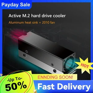 M.2 SSD SSD Radiator Cooler with Fan Aluminum PCI-E NVMe Solid State Hard Cooler for Desktop Accessories M.2 SSD SSD Radiator Cooler with Fan Aluminum PCI-E NVMe Solid State Hard Cooler for Desktop Accessories