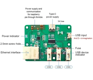 USB to Ethernet HUB Hub Raspberry Pi Zero Network HUB Expansion Board USB to Ethernet HUB Hub Raspberry Pi Zero Network HUB Expansion Board