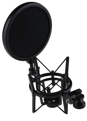 Microphone Shock Mount Professional Microphone Stand Shock Mount with Shield Filter Screen Studio Stand Microphone Shock Mount Professional Microphone Stand Shock Mount with Shield Filter Screen Studio Stand