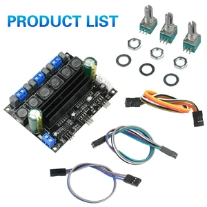 TPA3116D2 Audiophile HIFI Digital Audio Amplifier Board 50W*2+100W High Power 2.1 Channel Subwoofer With Extension Cable TPA3116D2 Audiophile HIFI Digital Audio Amplifier Board 50W*2+100W High Power 2.1 Channel Subwoofer With Extension Cable