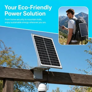 12V 15W Monocrystalline Solar Panel Type-C Charger PET Laminated 24.5% Efficiency Outdoor Camping Use 12V 15W Monocrystalline Solar Panel Type-C Charger PET Laminated 24.5% Efficiency Outdoor Camping Use