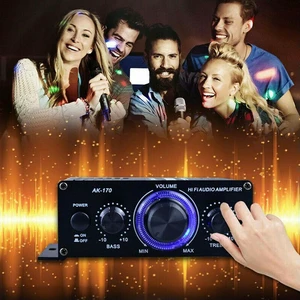 Power Amplifier Pro Bluetooth-compatible HiFi Audio Power Amplifier 200W+200W 2-CH with RCA Input Power Amplifier Pro Bluetooth-compatible HiFi Audio Power Amplifier 200W+200W 2-CH with RCA Input