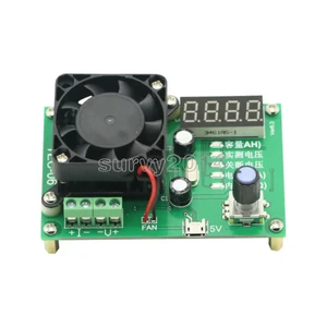 TEC-06 Capacity Tester 16W Electronic Load LED Display with Fan DAC Loop Control for Power Supply Single Version TEC-06 Capacity Tester 16W Electronic Load LED Display with Fan DAC Loop Control for Power Supply Single Version