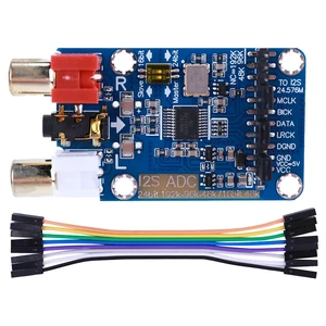 I2S ADC Master Slave Mode Development Board WM8782S Lossless Digital Audio Decoder Support 3.5MM/RCA Input I2S ADC Master Slave Mode Development Board WM8782S Lossless Digital Audio Decoder Support 3.5MM/RCA Input