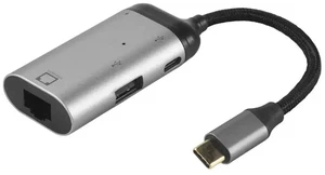 3 In 1 Type-C To Gigabit Ethernet Rj45 Lan PD Charging USB C Data Port Converter Adapter For TV PC S20 3 In 1 Type-C To Gigabit Ethernet Rj45 Lan PD Charging USB C Data Port Converter Adapter For TV PC S20