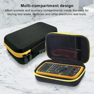 Hard Carrying Case Bag Anti-scratch Zipper Handbag for Fluke 115/116/117 Handheld Digital Multimeter Hard Carrying Case Bag Anti-scratch Zipper Handbag for Fluke 115/116/117 Handheld Digital Multimeter