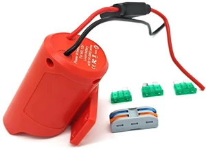Power Wheel Adapter with Fuse and 12 AWG Wire Suitable for M12 12V Lithium Batteries for DIY Remote-controlled Toy Cars Power Wheel Adapter with Fuse and 12 AWG Wire Suitable for M12 12V Lithium Batteries for DIY Remote-controlled Toy Cars