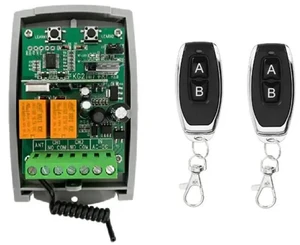 Tuya Receiver 433Mhz 7-32V 2CH Garage Door Remote Control Opener Controller Rolling Code Transmitter Tuya Receiver 433Mhz 7-32V 2CH Garage Door Remote Control Opener Controller Rolling Code Transmitter