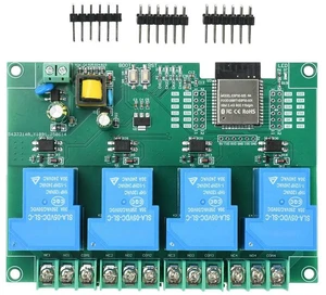 30A BT 4 Way Relay Module Onboard ESP32E Module Relay Module Supports Secondary Development AC 220V 30A BT 4 Way Relay Module Onboard ESP32E Module Relay Module Supports Secondary Development AC 220V