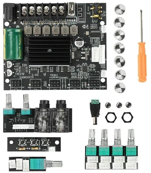 DC 12-24V MT21S Amplifier Board Module Lead Version Ktv Microphone Audio Machine 2.1 Bluetooth Amplifier Board 100W+50W*2 DC 12-24V MT21S Amplifier Board Module Lead Version Ktv Microphone Audio Machine 2.1 Bluetooth Amplifier Board 100W+50W*2