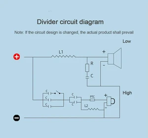 300W 2 Way Audio Speaker Crossover Circuit Treble Bass Filter Frequency Divider Home Loudspeaker Refit Module 300W 2 Way Audio Speaker Crossover Circuit Treble Bass Filter Frequency Divider Home Loudspeaker Refit Module