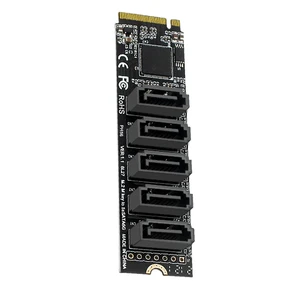 M.2 M-Key PCI Express To SATA 3.0 Hard Disk Adapter Card JMB585 Chipset Expansion Card Adapter Support for OS//Linux M.2 M-Key PCI Express To SATA 3.0 Hard Disk Adapter Card JMB585 Chipset Expansion Card Adapter Support for OS//Linux