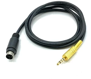 1M FT-857/-817/-991 Radio Connection Cable Mini DIN 6 To 3.5mm Stereo Jack Cable Fit for YAESU FT-891/857/817/991/450D 1M FT-857/-817/-991 Radio Connection Cable Mini DIN 6 To 3.5mm Stereo Jack Cable Fit for YAESU FT-891/857/817/991/450D