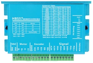 HBS57 Hybrid Servo Driver AC20-80V/DC24-70V Stepper Motor Driver Controller Encoder 1000 Lines for Nema23/Nema24 Stepper Motor HBS57 Hybrid Servo Driver AC20-80V/DC24-70V Stepper Motor Driver Controller Encoder 1000 Lines for Nema23/Nema24 Stepper Motor