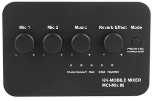 Digital Audio Sound Machine AUX IN/OUT BT Connection Dual Mic Inputs Karaoke Sound Mixer For Karaoke TV PC Speaker Digital Audio Sound Machine AUX IN/OUT BT Connection Dual Mic Inputs Karaoke Sound Mixer For Karaoke TV PC Speaker
